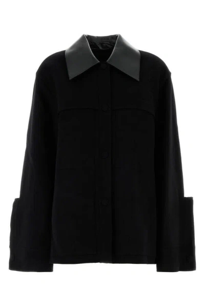 JIL SANDER JIL SANDER WOMEN BLACK WOOL JACKET