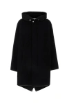 Jil Sander Women Black Wool Parka In Black