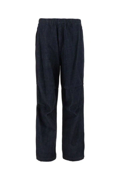 Jil Sander Women's Blue Cotton Pants For Ss24 Collection In Azul