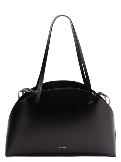 JIL SANDER WOMEN'S BOLSO CURVO NEGRO | J07ZH0054P7100001