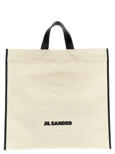 Jil Sander Women 'border Book Tote Square' Shopping Bag In Multi