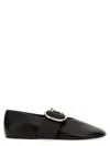 Jil Sander Women Buckle Ballet Flats In Black