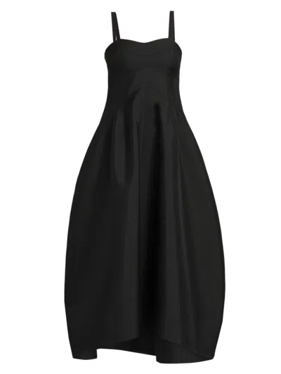 Jil Sander Women's Bustier Midi-dress In Black
