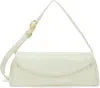 Jil Sander Cannolo Grande Leather Bag In White