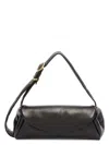 Jil Sander Small Cannolo Padded Shoulder Bag In Black