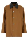 Jil Sander Caramel Cotton Trench Coat
