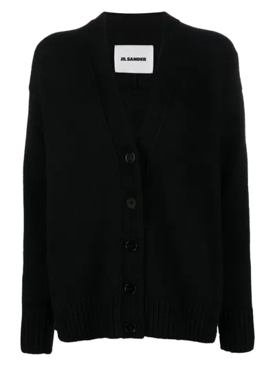 JIL SANDER WOMEN'S CASHMERE BLEND CARDIGAN