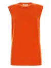 Jil Sander Orange Cashmere Vest