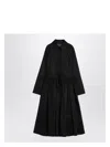 Jil Sander Black Chemisier Dress In Cotton Women