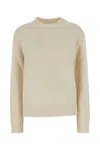 Jil Sander Cream Mohair Blend Sweater In Multicolor
