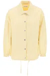 Jil Sander Logo-print Shirt Jacket In Yellow