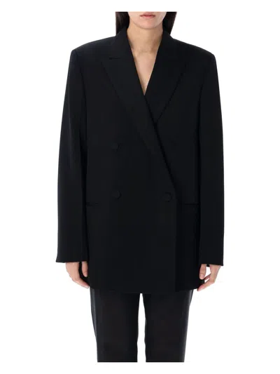 JIL SANDER WOMEN'S COMPACT WOOL GRAIN DE POUDRE BLAZER