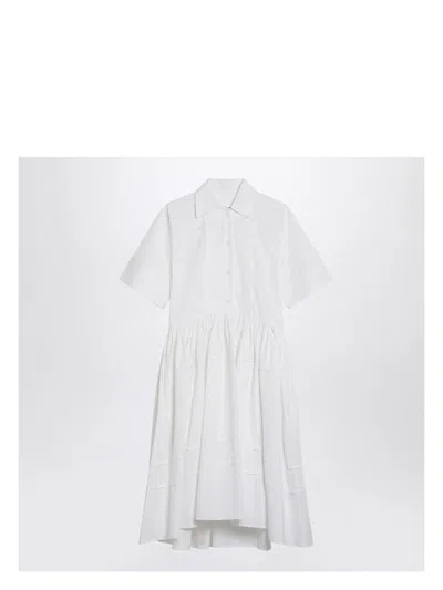 Jil Sander Women's Cotton Chemisier Dress In White