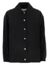 Jil Sander Women Black Cotton Windbreaker