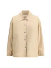 Jil Sander "coach Jacket With Logo Print" In Multicolor