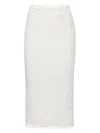 Jil Sander White Layered Cotton Midi Skirt - Women's - Cotton In White