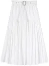 Jil Sander Voluminous Basque Skirt Optic White In White