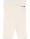 Jil Sander Seamless Cotton Shorts In Neutral