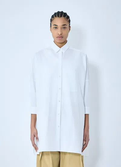 Jil Sander Women Cotton Sunday Shirt In White