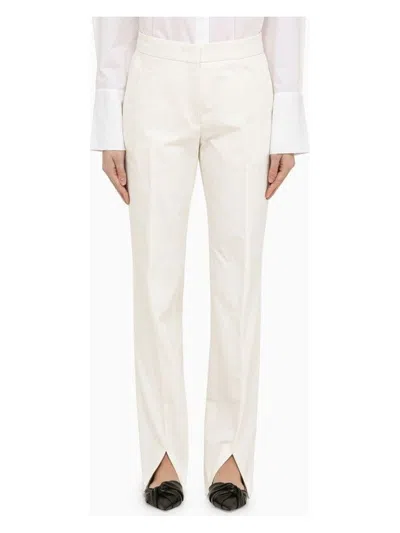 Jil Sander Women's Cotton Trousers With Slits