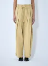 Jil Sander Pleated Twill Wide-leg Pants In Cream