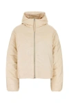 Jil Sander Cream Nylon Blend Down Jacket In Yellow