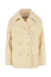Jil Sander Women's Cream Wool Coat In Yellow
