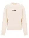 Jil Sander Ivory Cotton Sweatshirt In Neutral
