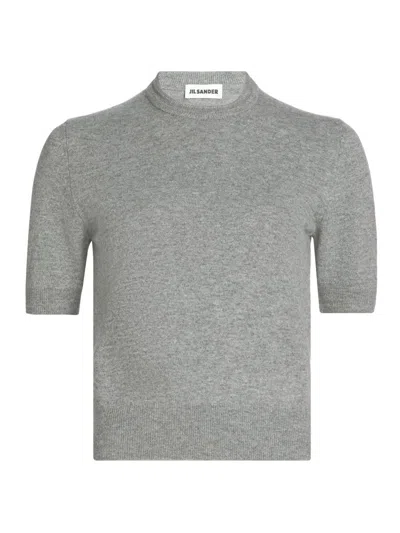 Jil Sander Women's Crewneck Wool Sweater In Gray