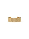 Jil Sander Bracelet Refined Mesh Texture In Gold
