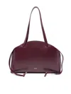 Jil Sander Medium Curved Shoulder Bag In Pink