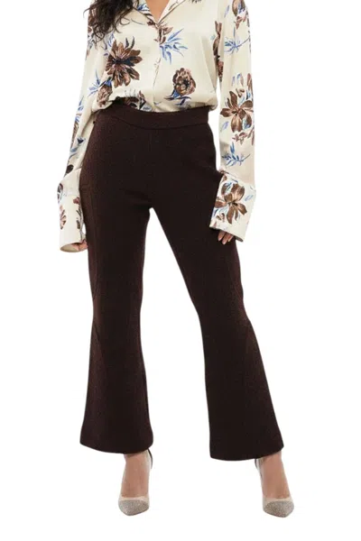 Jil Sander Women Dark Brown Flared Pants