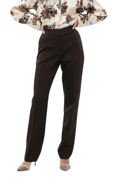 Jil Sander Women Dark Brown Straight Pants