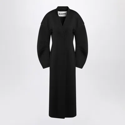 Jil Sander Women's Double-breasted Coat In Virgin Wool