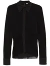 Jil Sander Women Double Layer Shirt In Black