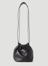 Jil Sander Women Drawstring Small Shoulder Bag In Black