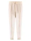 Jil Sander Drawstring Tapered Trousers In 689