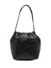 Jil Sander Women's Dumpling Drawstring Shoulder Bag In Black