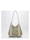 Jil Sander Python Print Leather Shoulder Bag