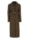Jil Sander Women's Embroidered Wool Blend Coat In Green