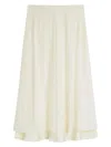 Jil Sander Women's Falda Bordado Flores Crudo | Size De38 | J03ma0226j20297104