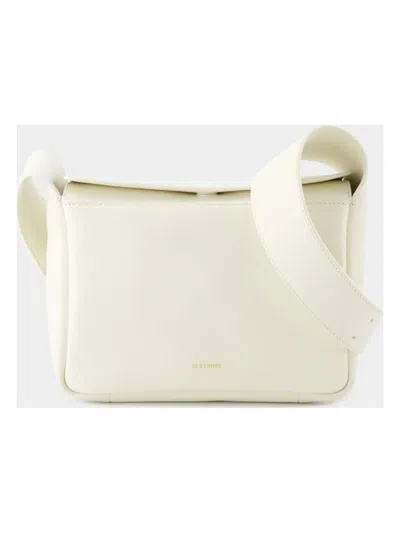 Jil Sander Women's Flap Messenger Xs Crossbody In Beige
