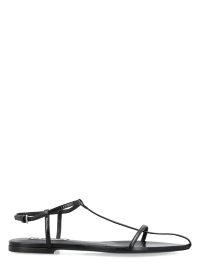 JIL SANDER WOMEN'S FLAT CAGE SANDALS