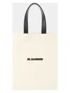 Jil Sander Cotton Book Tote Bag In Beige