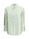 Jil Sander Women Floral-print Shirt In Gray