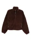 Jil Sander 173 Gd Zip Up Jacket In Brown