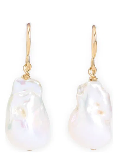 Jil Sander Women's Grainy Earrings In Metallic