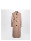 Jil Sander Pink Granite Wool Coat In Neutral