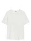 Jil Sander H Camiseta Parche Espalda Crudo In White
