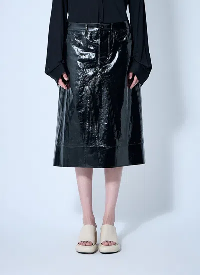 Jil Sander Women High-shine Pencil Skirt